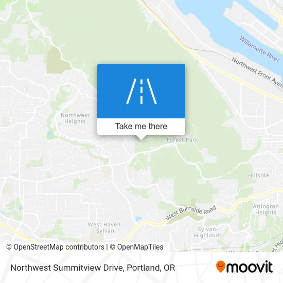Northwest Summitview Drive map