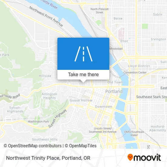 Northwest Trinity Place map