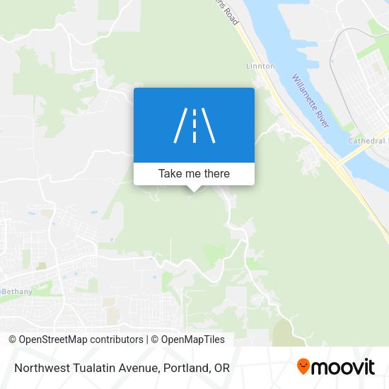 Mapa de Northwest Tualatin Avenue