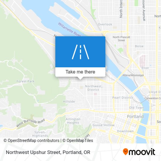 Northwest Upshur Street map
