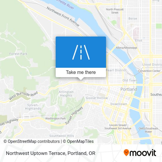 Northwest Uptown Terrace map