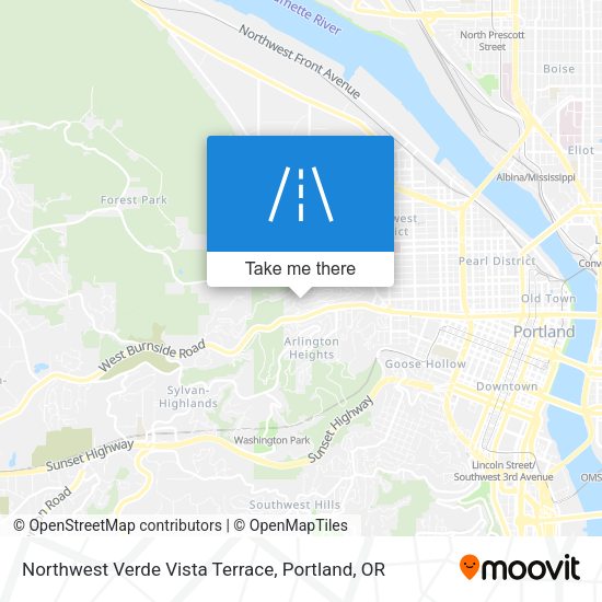 Northwest Verde Vista Terrace map