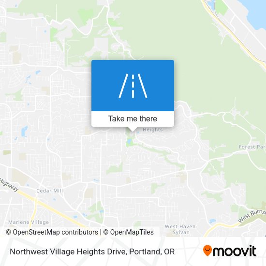 Mapa de Northwest Village Heights Drive