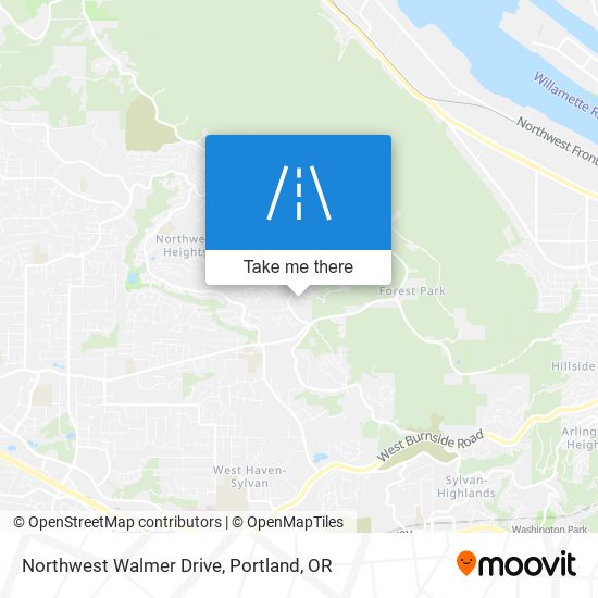 Northwest Walmer Drive map
