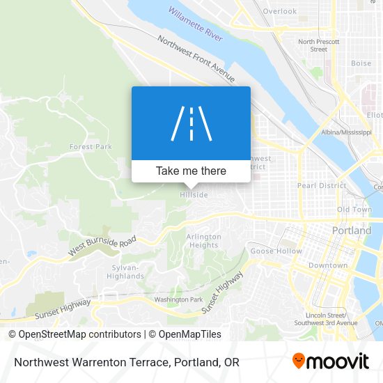 Mapa de Northwest Warrenton Terrace