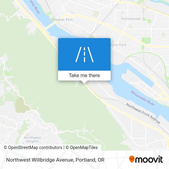 Northwest Willbridge Avenue map