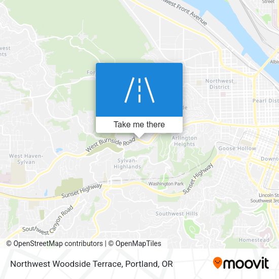 Northwest Woodside Terrace map