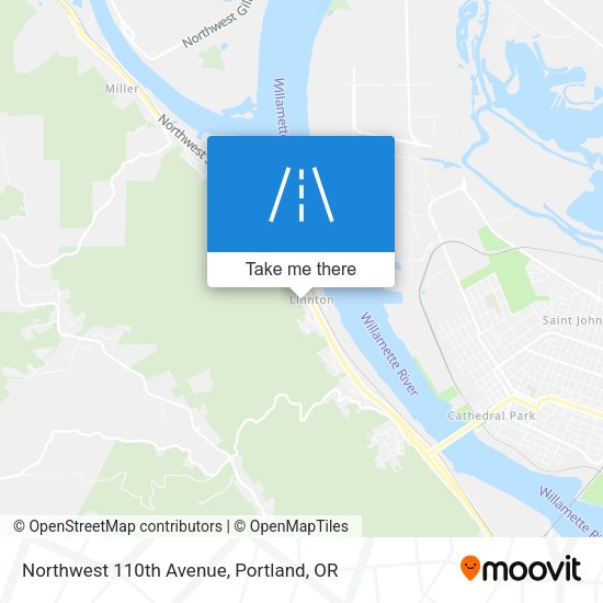 Mapa de Northwest 110th Avenue