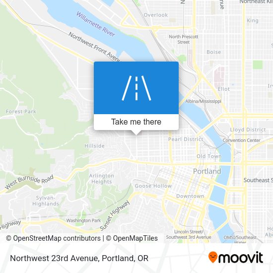 Mapa de Northwest 23rd Avenue