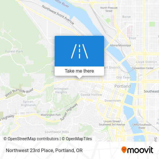 Mapa de Northwest 23rd Place