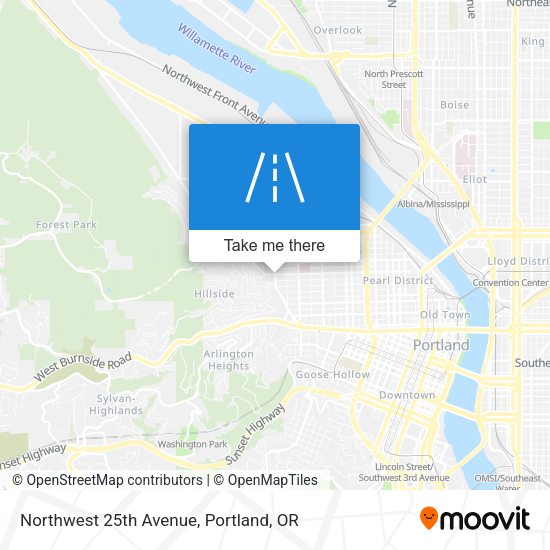 Mapa de Northwest 25th Avenue