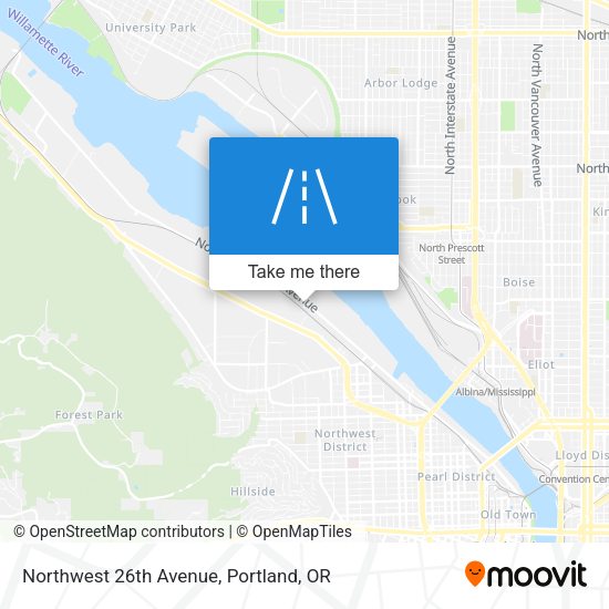 Northwest 26th Avenue map