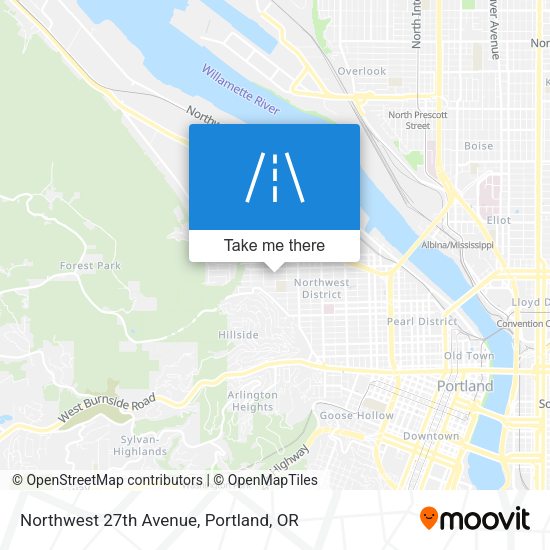 Northwest 27th Avenue map