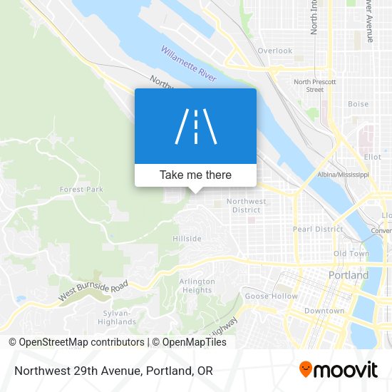 Northwest 29th Avenue map