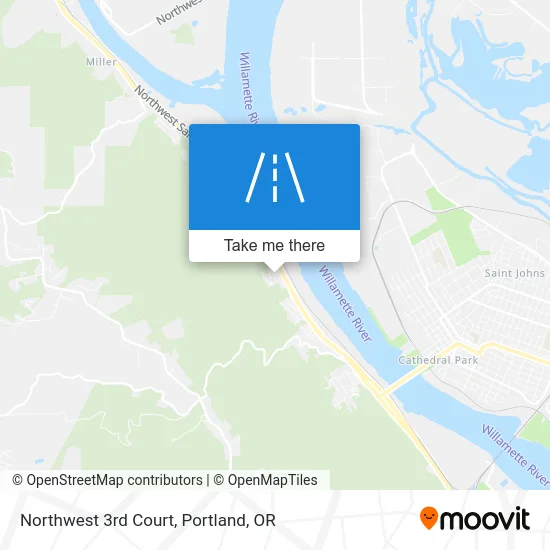 Northwest 3rd Court map