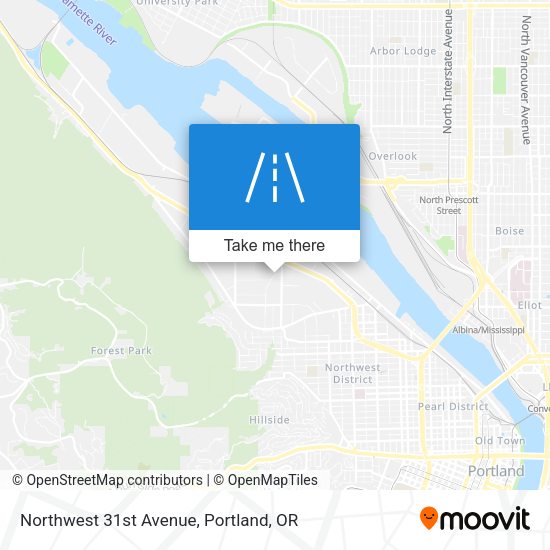 Mapa de Northwest 31st Avenue