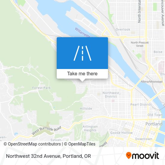 Mapa de Northwest 32nd Avenue