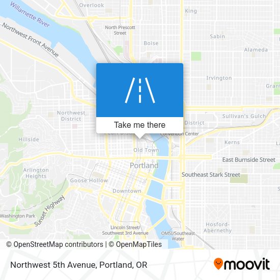 Northwest 5th Avenue map
