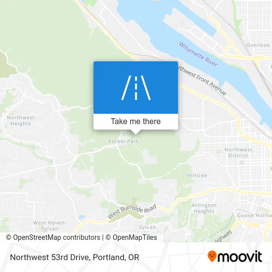 Northwest 53rd Drive map