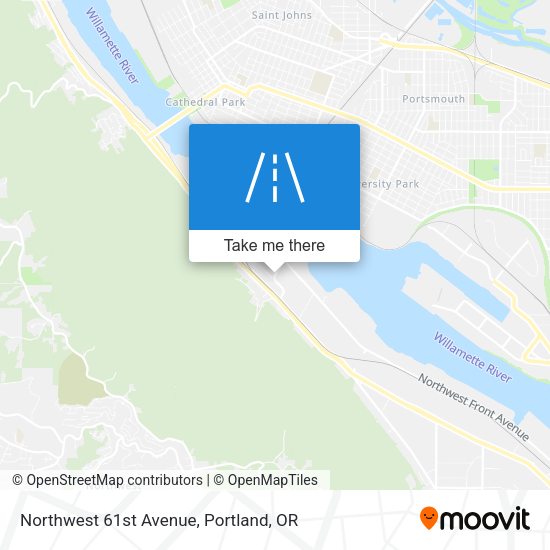 Mapa de Northwest 61st Avenue