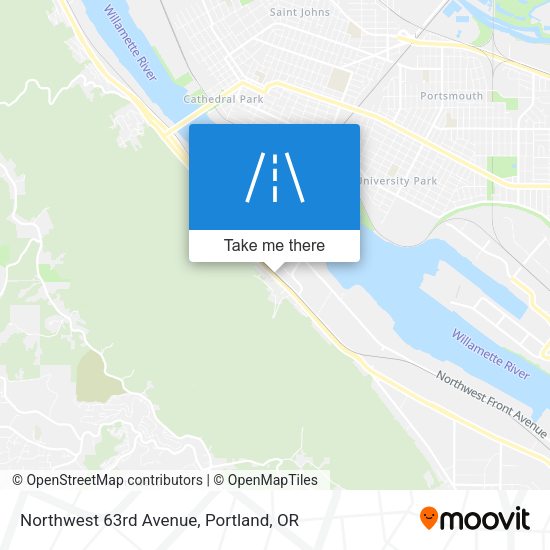 Mapa de Northwest 63rd Avenue