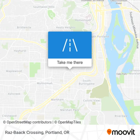 Raz-Baack Crossing map