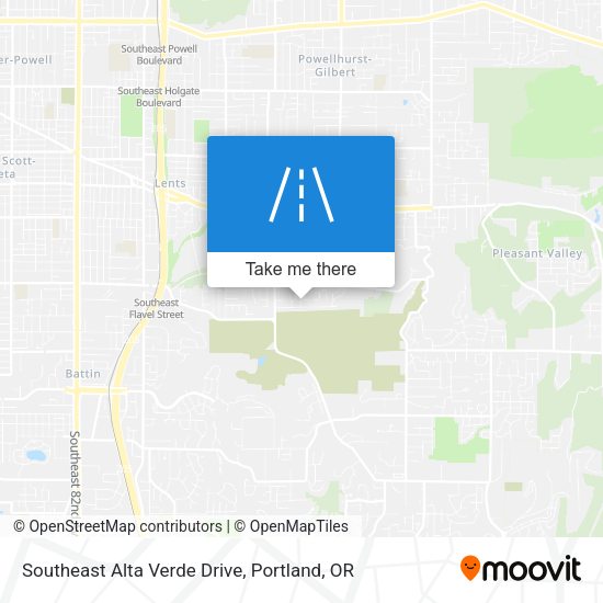 Southeast Alta Verde Drive map