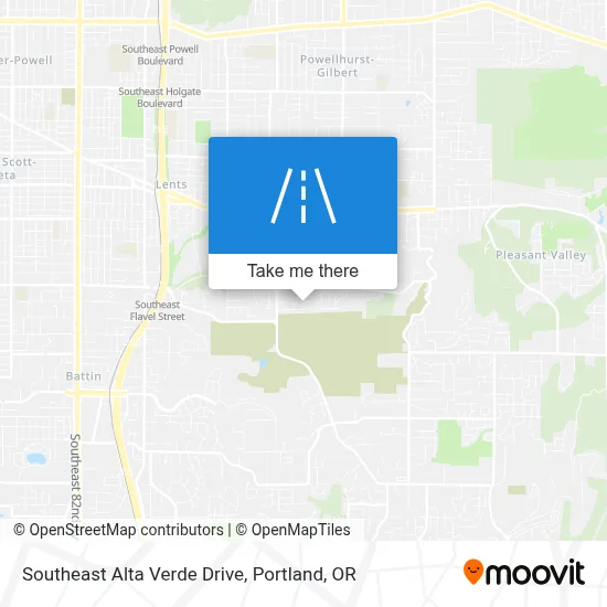 Southeast Alta Verde Drive map