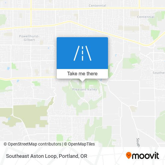 Southeast Aston Loop map