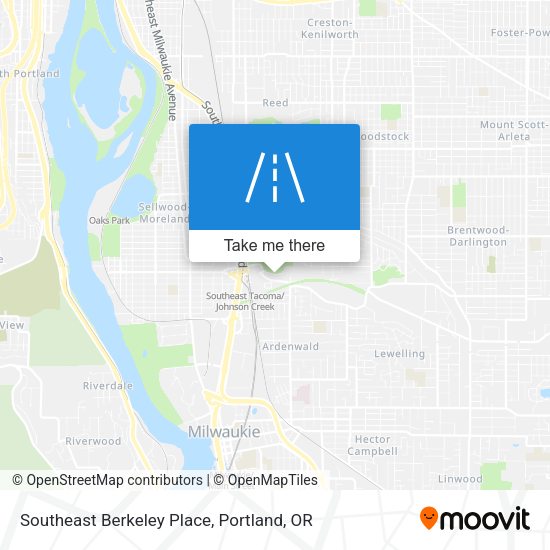Southeast Berkeley Place map