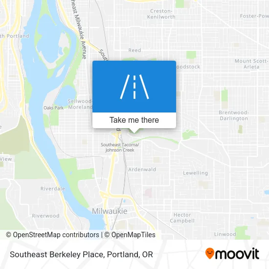 Southeast Berkeley Place map