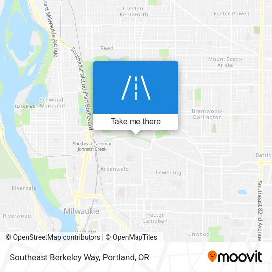 Southeast Berkeley Way map