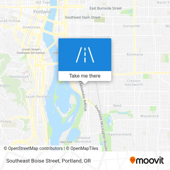 Southeast Boise Street map