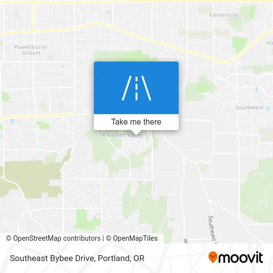Southeast Bybee Drive map