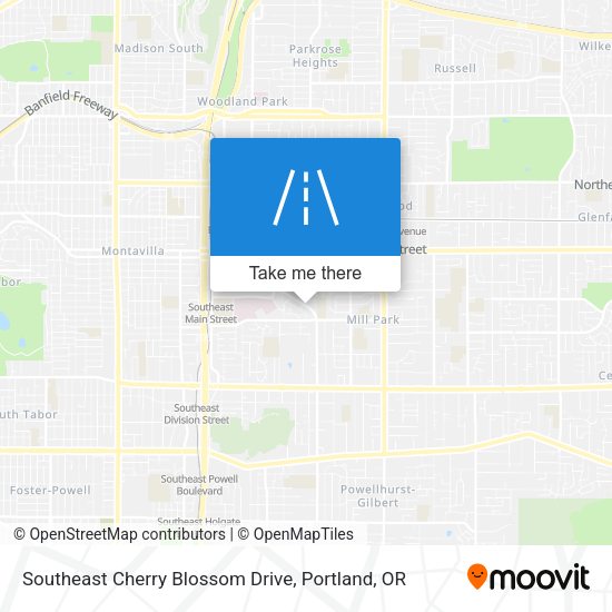 Southeast Cherry Blossom Drive map