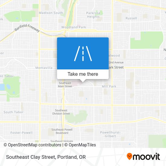 Mapa de Southeast Clay Street