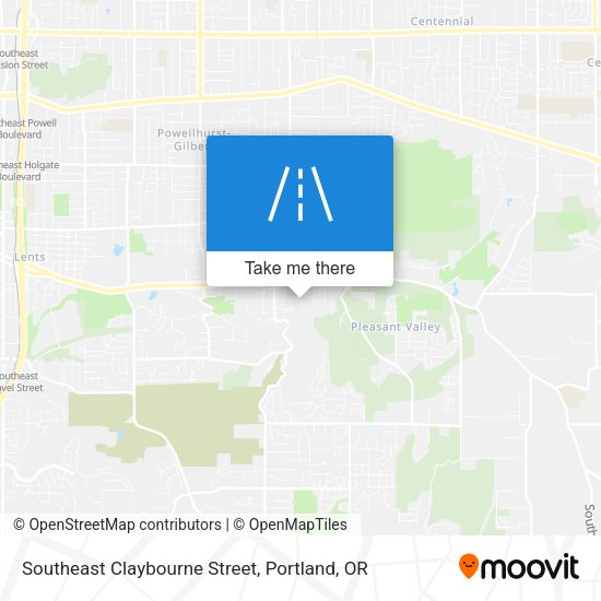 Mapa de Southeast Claybourne Street