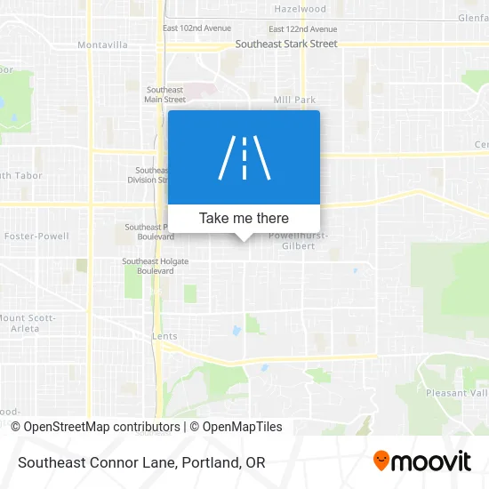Southeast Connor Lane map