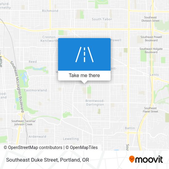 Southeast Duke Street map