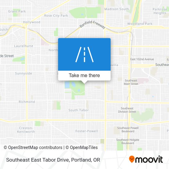 Southeast East Tabor Drive map