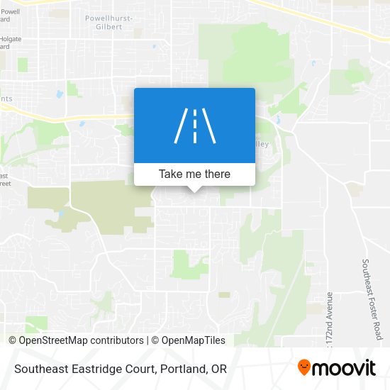 Southeast Eastridge Court map