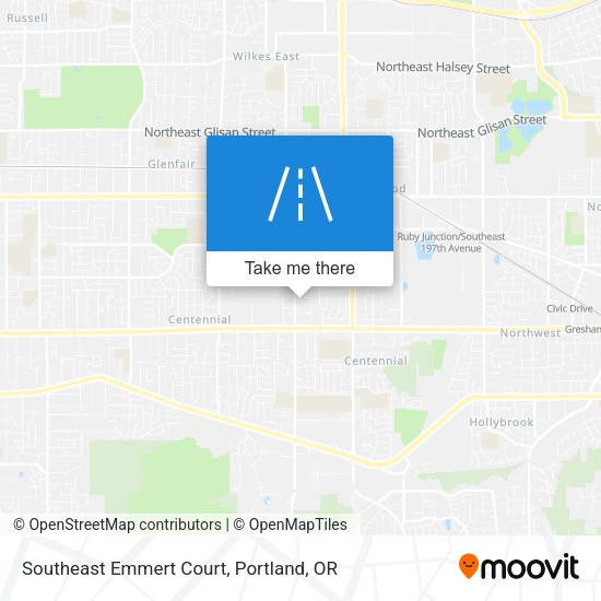 Southeast Emmert Court map