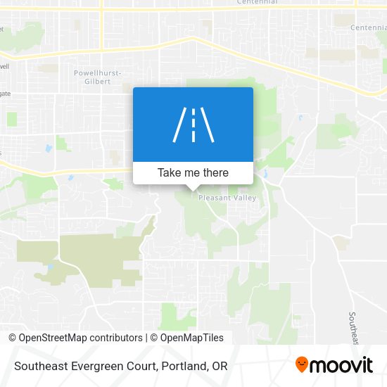 Mapa de Southeast Evergreen Court