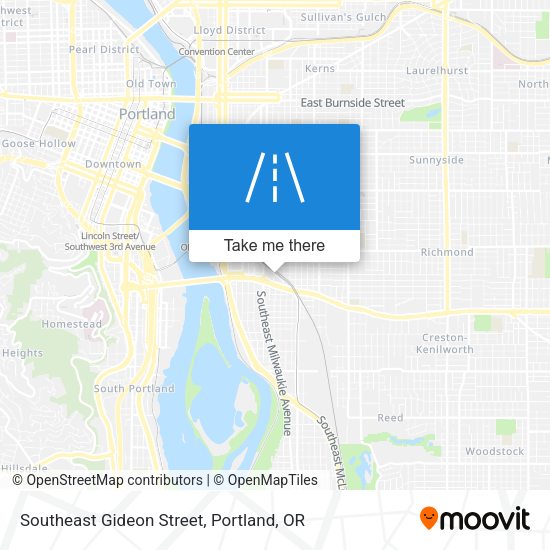 Southeast Gideon Street map