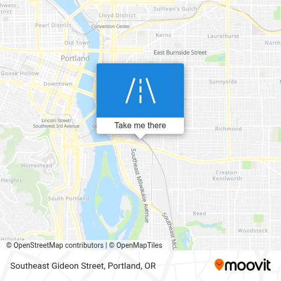 Southeast Gideon Street map