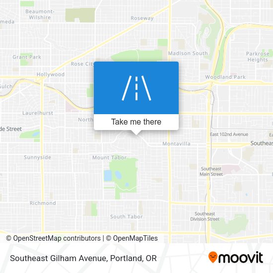 Mapa de Southeast Gilham Avenue