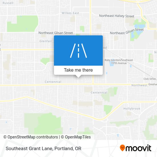 Southeast Grant Lane map