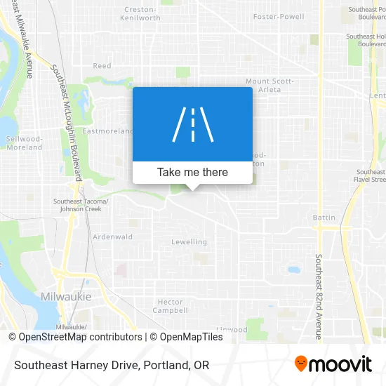 Southeast Harney Drive map