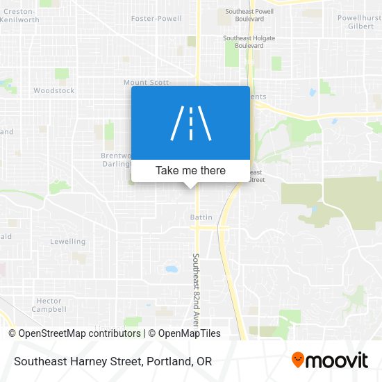 Southeast Harney Street map