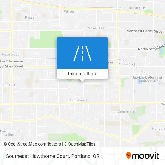 Mapa de Southeast Hawthorne Court